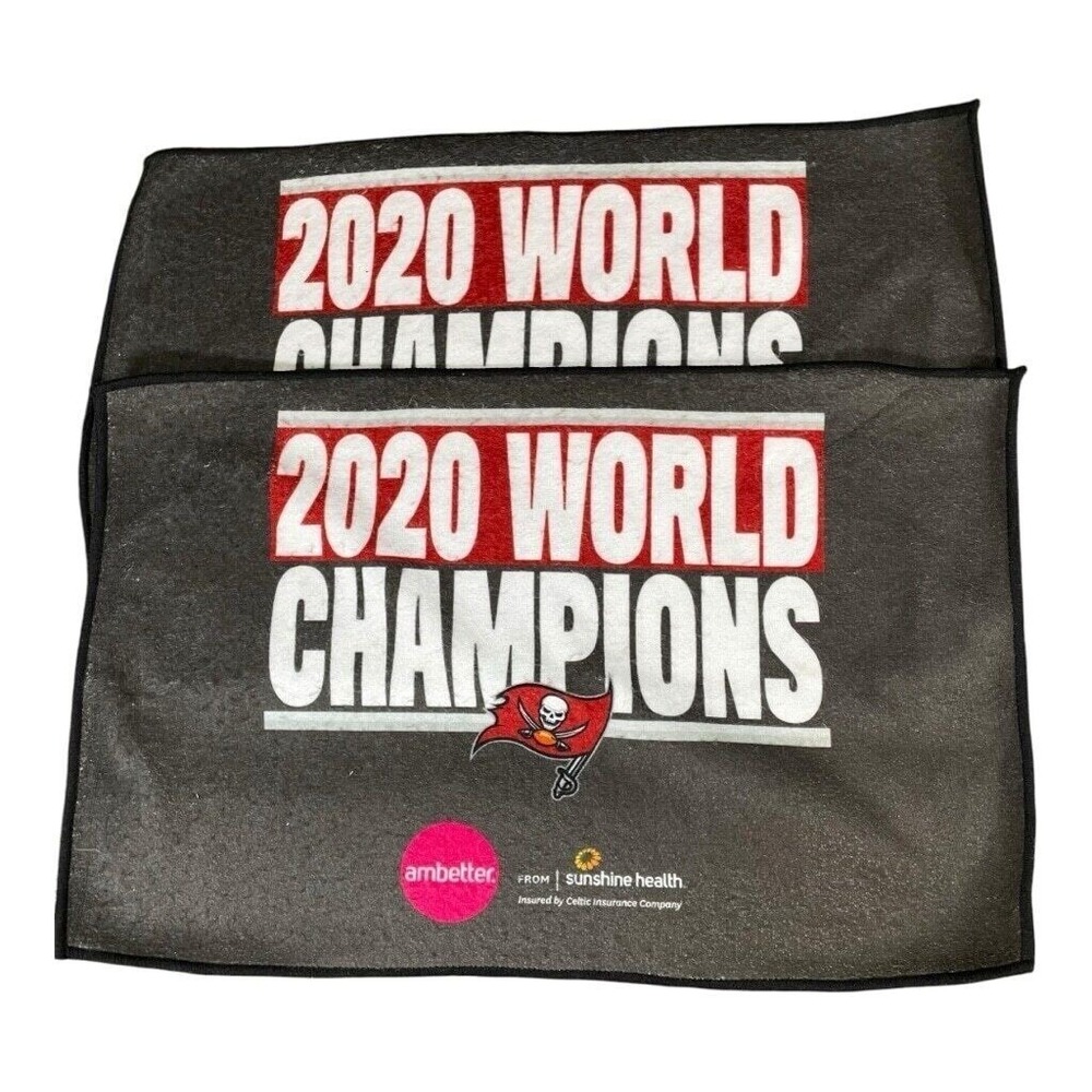 Tampa Bay Buccaneers NFL Towel 2020 Super Bowl Champions Collectible Set of 2